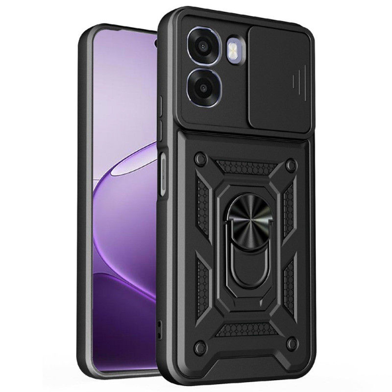 Coque Oppo A6X 5G / 4G Cache Caméra Coulissant et Béquille