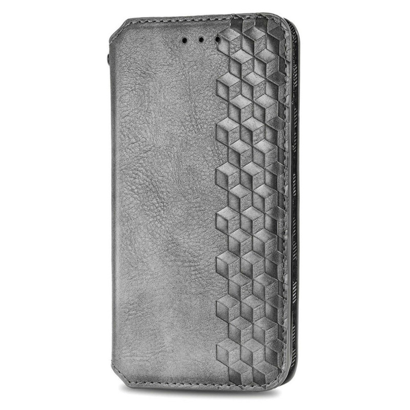 Flip Cover Motorola Edge 60 Neo / 50 Neo Effet Daim Motif Losange