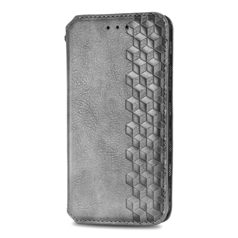 Flip Cover Xiaomi Poco X8 Pro Max 5G Effet Daim Motif Losange