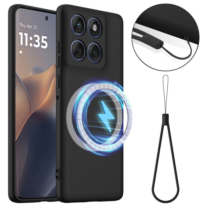 Coque Motorola Edge 70 Magnétique Anti-Choc avec Lanière