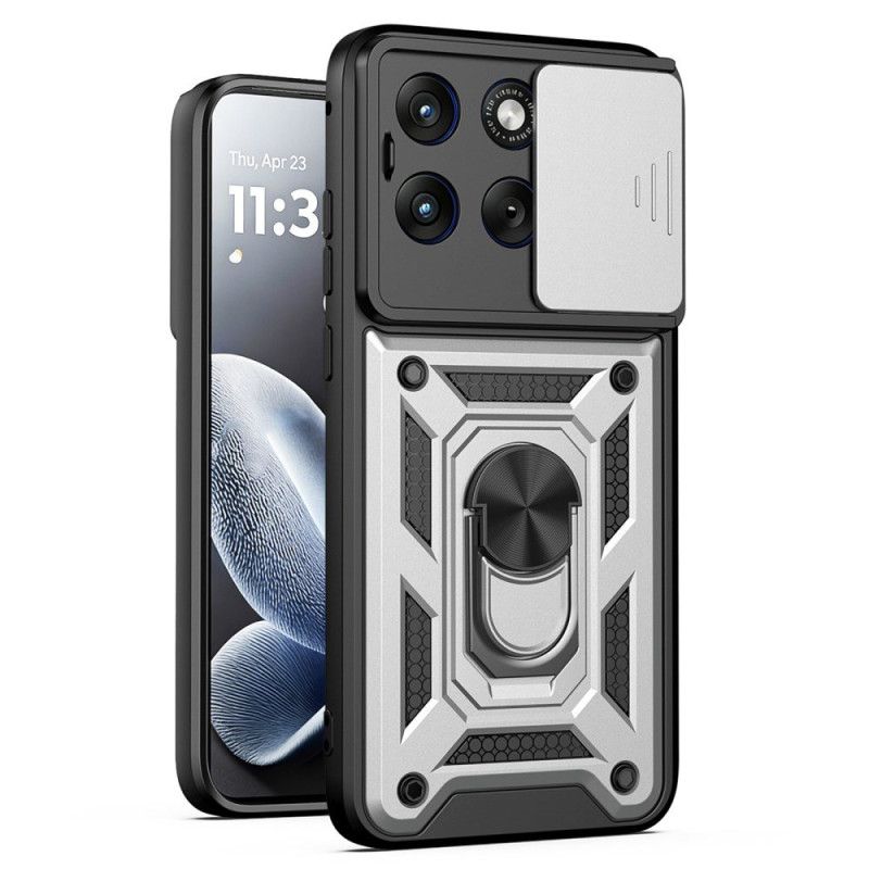 Coque Motorola Edge 70 Fusion Cache Caméra Coulissant et Béquille