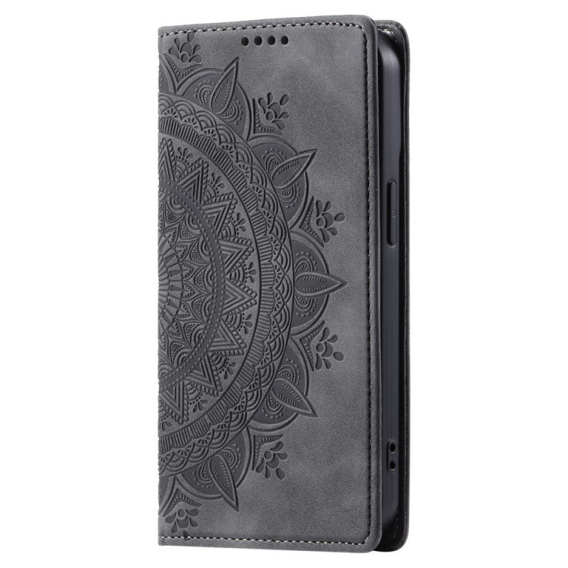 Flip Cover Motorola Edge 70 Fusion Effet Daim Mandala