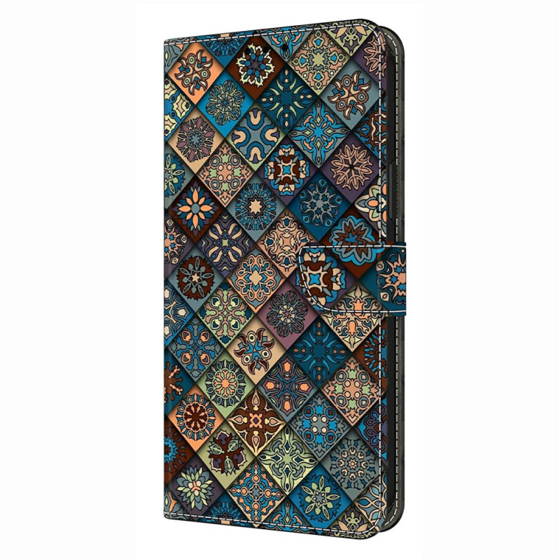 Housse Motorola Edge 70 Fusion Florale Bleue