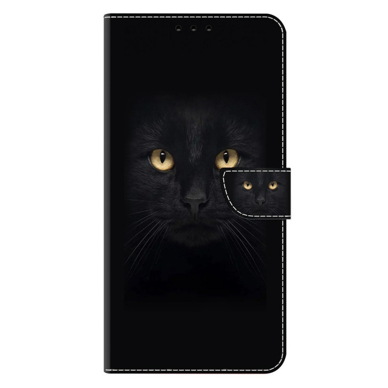 Housse Moto G77 / G67 Chat Noir