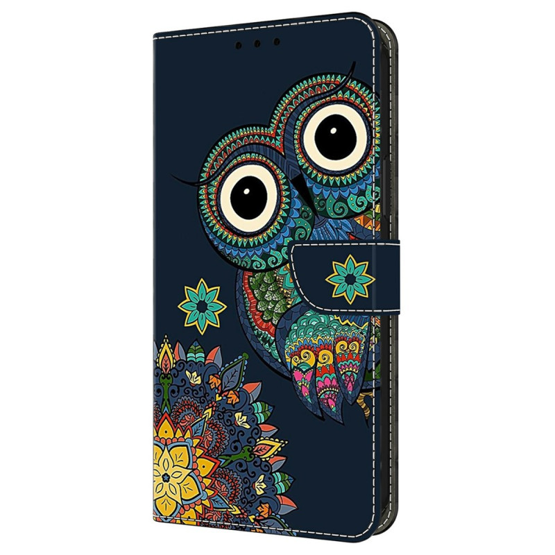 Housse Moto G77 / G67 Mandala Hibou