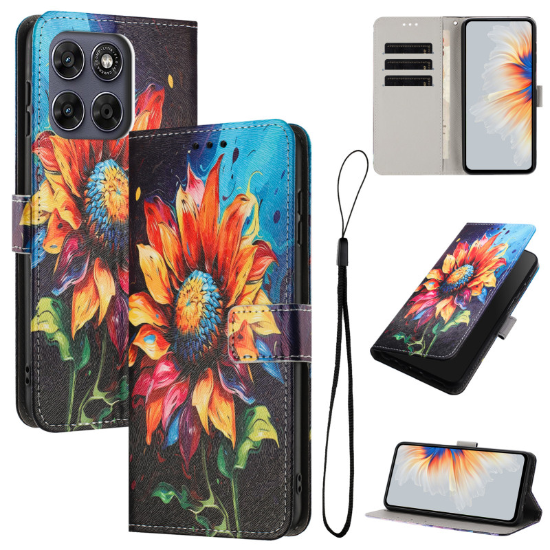 Housse Moto G77 / G67 Tournesol