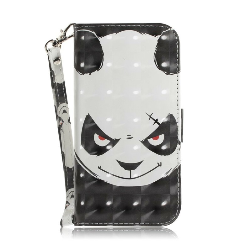Housse Xiaomi Redmi Note 7 Angry Panda à Lanière