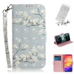 Housse Xiaomi Redmi Note 7 Arbre en Fleurs à Lanière