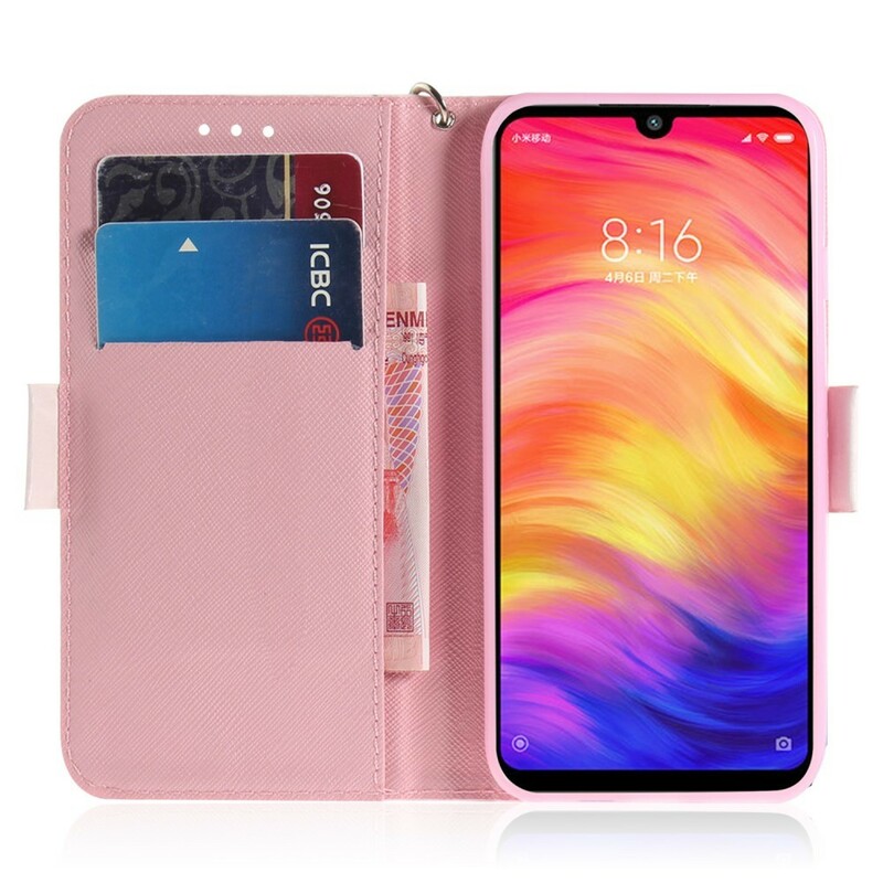 Housse Xiaomi Redmi Note 7 Arbre en Fleurs à Lanière