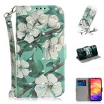 Housse Xiaomi Redmi Note 7 Branche en Fleurs à Lanière Housse Xiaomi Redmi Note 7 Branche en Fleurs à Lanière