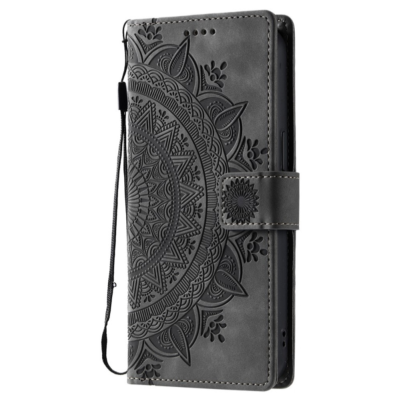 Flip Cover Samsung Galaxy A27 5G Effet Daim Mandala