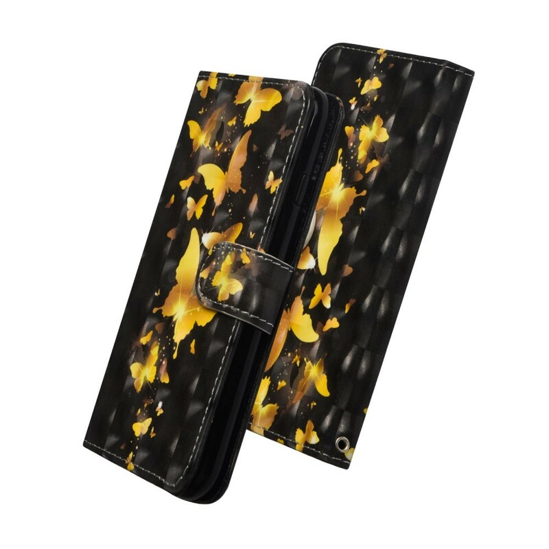 Housse Xiaomi Redmi Note 7 Papillons Jaunes
