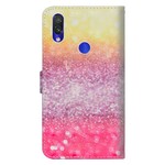 Housse Xiaomi Redmi Note 7 Dégradé Paillettes Magentas Housse Xiaomi Redmi Note 7 Dégradé Paillettes Magentas
