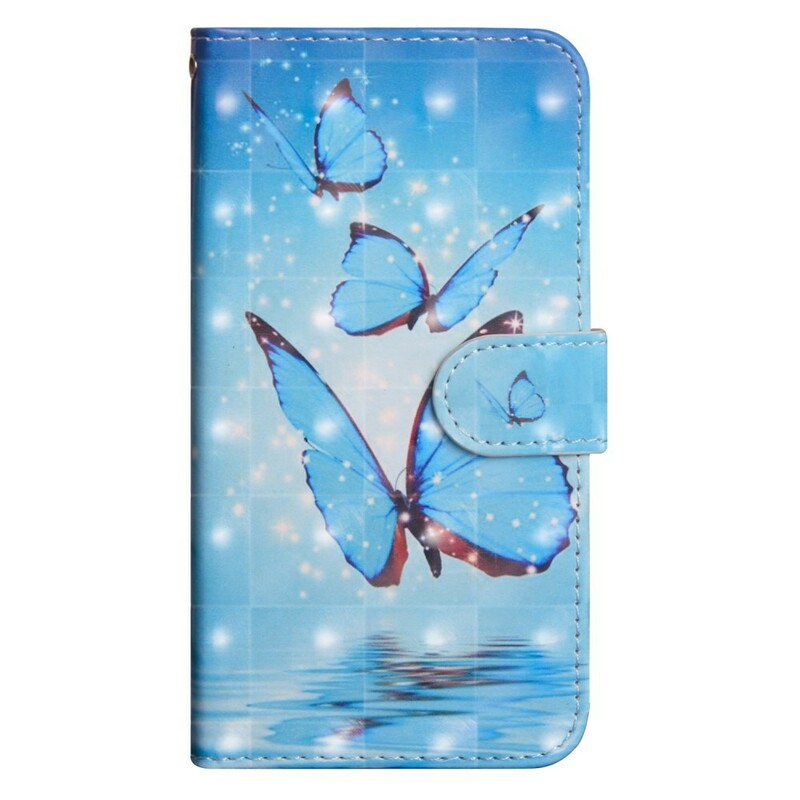 Housse Xiaomi Redmi Note 7 Papillons Bleus Volants Housse Xiaomi Redmi Note 7 Papillons Bleus Volants
