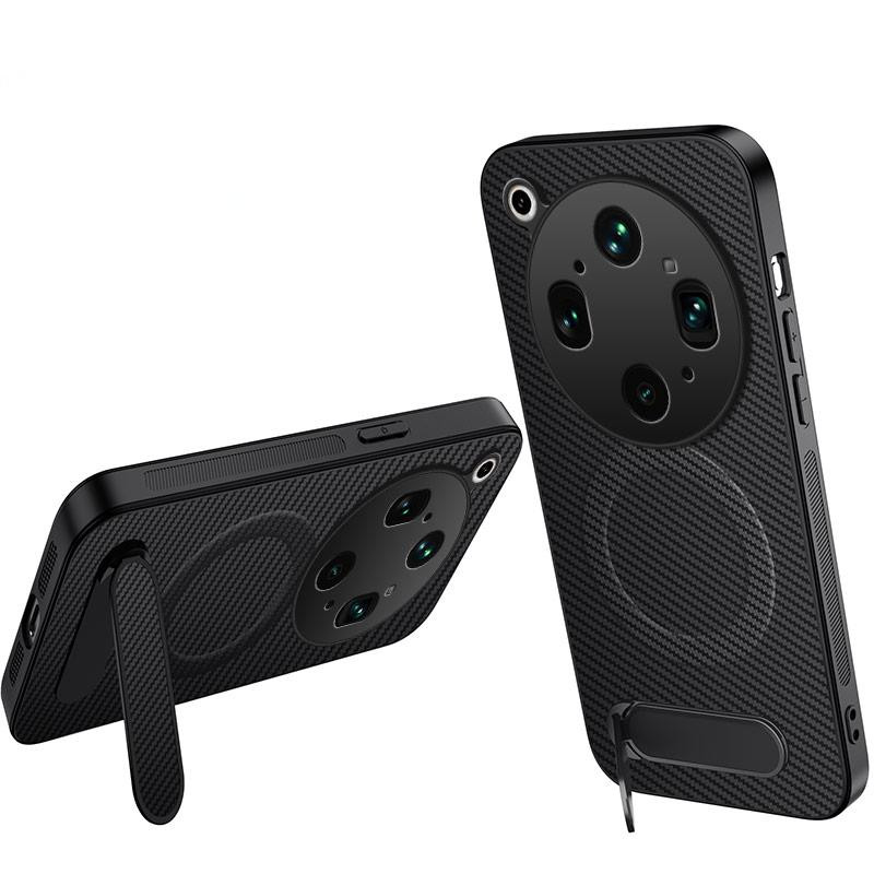 Coque Oppo Find X9 Ultra 5G Fibre Carbone et Support