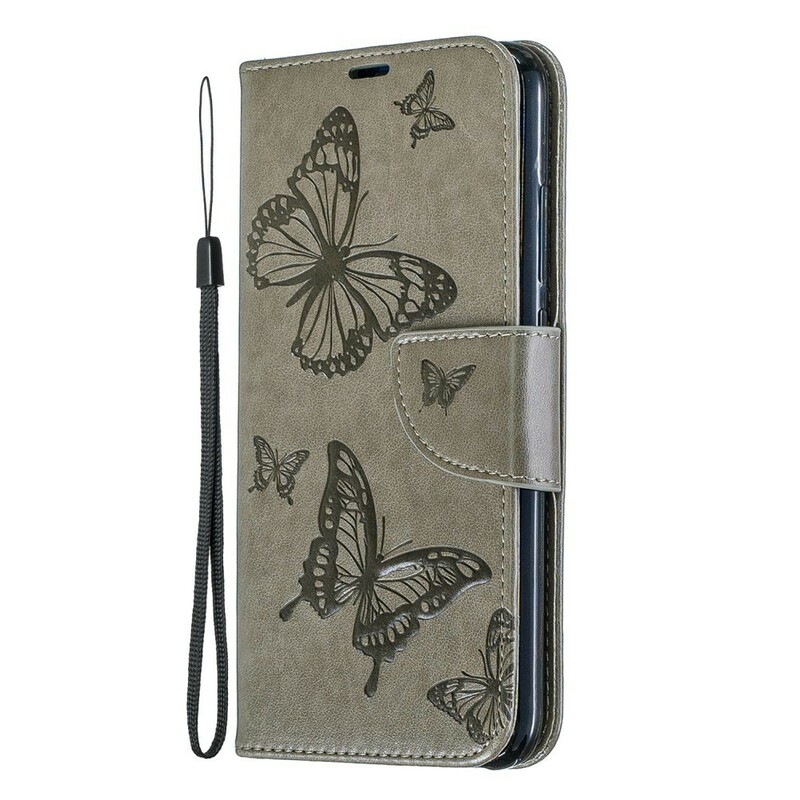 Housse Xiaomi Redmi Note 7 Papillons Imprimés à Lanière Housse Xiaomi Redmi Note 7 Papillons Imprimés à Lanière