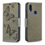 Housse Xiaomi Redmi Note 7 Papillons Imprimés à Lanière Housse Xiaomi Redmi Note 7 Papillons Imprimés à Lanière