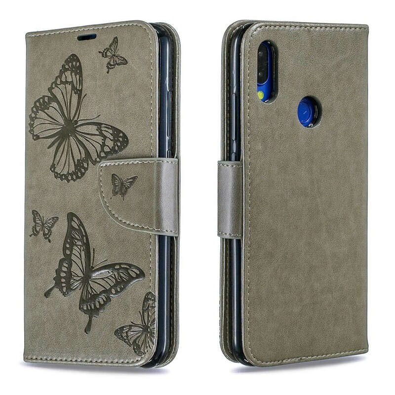 Housse Xiaomi Redmi Note 7 Papillons Imprimés à Lanière Housse Xiaomi Redmi Note 7 Papillons Imprimés à Lanière