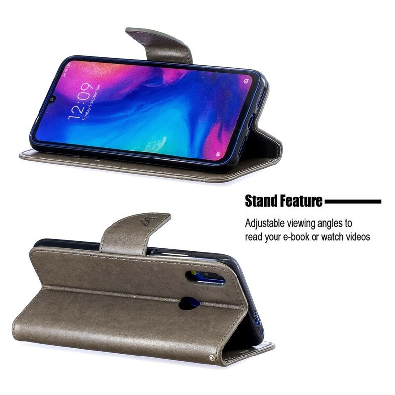 Housse Xiaomi Redmi Note 7 Papillons Imprimés à Lanière Housse Xiaomi Redmi Note 7 Papillons Imprimés à Lanière