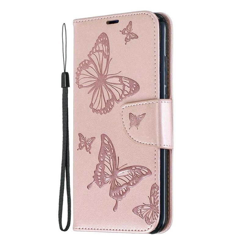 Housse Xiaomi Redmi Note 7 Papillons Imprimés à Lanière Housse Xiaomi Redmi Note 7 Papillons Imprimés à Lanière