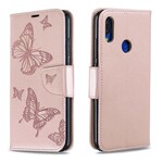Housse Xiaomi Redmi Note 7 Papillons Imprimés à Lanière Housse Xiaomi Redmi Note 7 Papillons Imprimés à Lanière