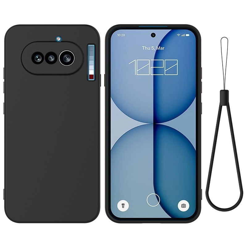 Coque Nothing Phone (4a) Silicone Liquide à Lanière