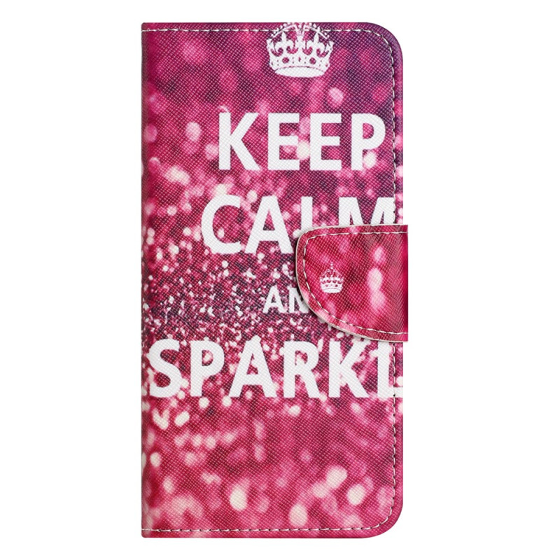 Housse Moto G67 Power / G57 Power Keep Calm and Sparkle