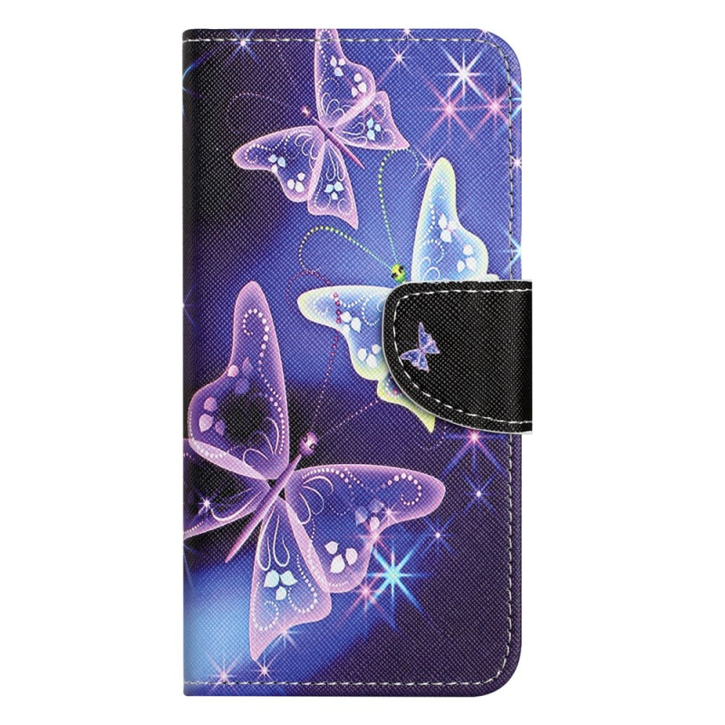 Housse Moto G67 Power / G57 Power Papillons Lumineux