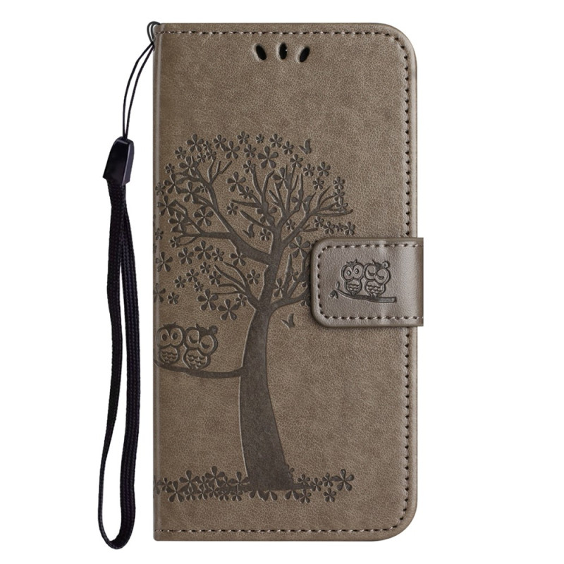 Housse Moto G67 Power / G57 Power Arbre et Hiboux
