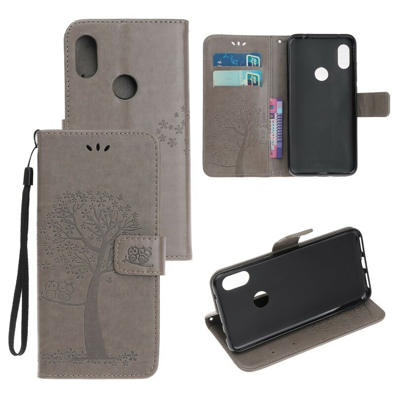 Housse Xiaomi Redmi Note 7 Arbre et Hiboux à Lanière Housse Xiaomi Redmi Note 7 Arbre et Hiboux à Lanière