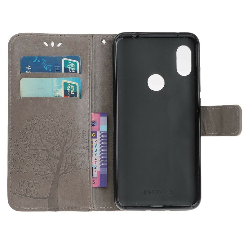 Housse Xiaomi Redmi Note 7 Arbre et Hiboux à Lanière Housse Xiaomi Redmi Note 7 Arbre et Hiboux à Lanière