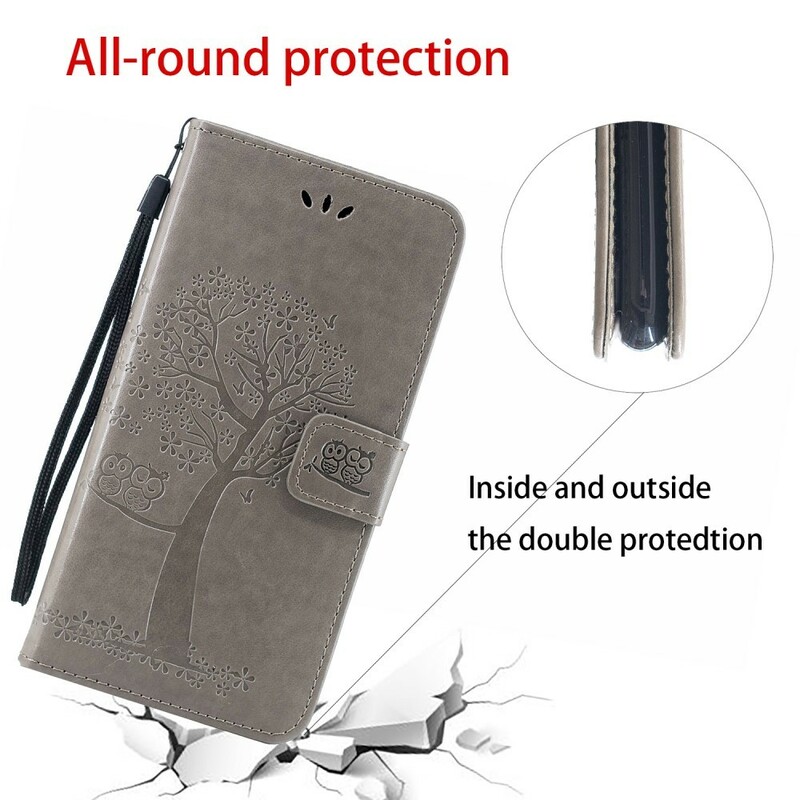 Housse Xiaomi Redmi Note 7 Arbre et Hiboux à Lanière Housse Xiaomi Redmi Note 7 Arbre et Hiboux à Lanière