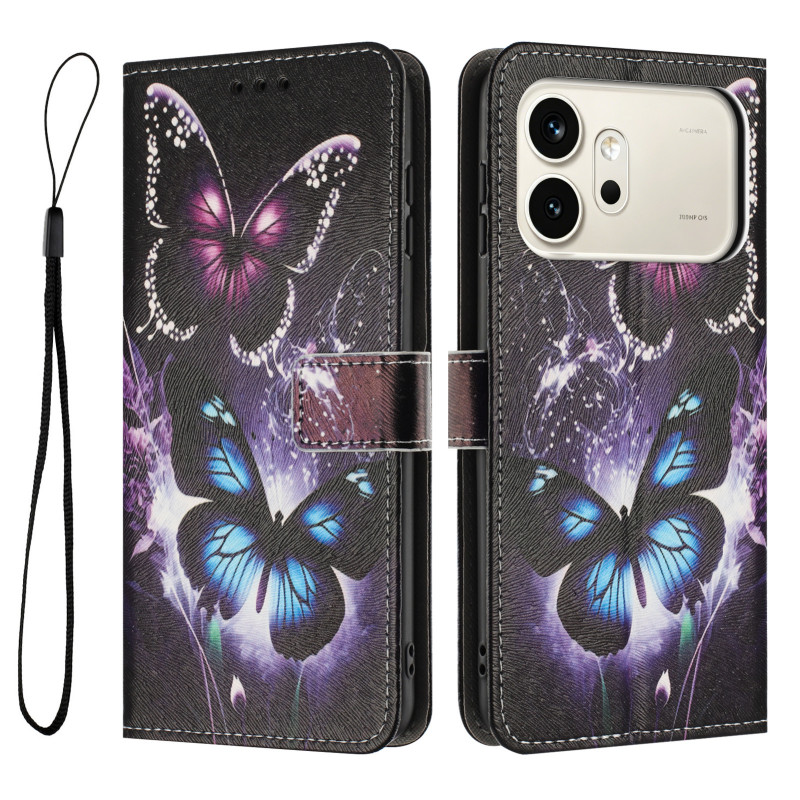Housse Honor 600 / 600 Pro Deux Papillons