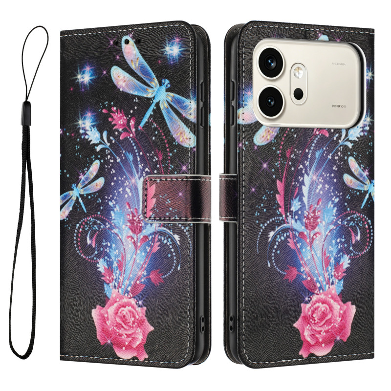 Housse Honor 600 / 600 Pro Libellules Lumineuses