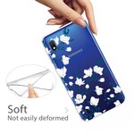 Coque Samsung Galaxy A10 Fleurs Blanches