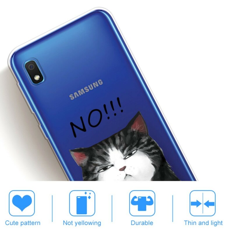 Coque Samsung Galaxy A10 Le Chat Qui Dit Non