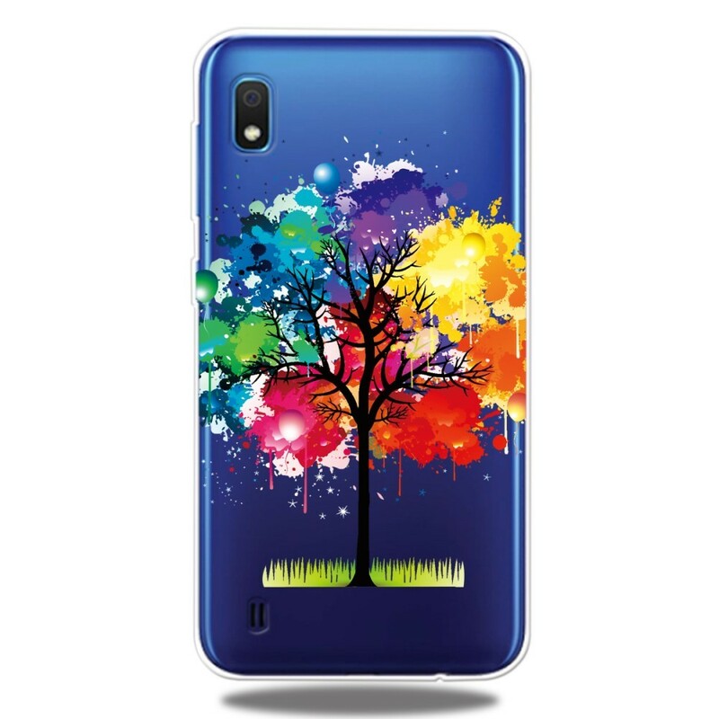 Coque Samsung Galaxy A10 Transparente Arbre Aquarelle