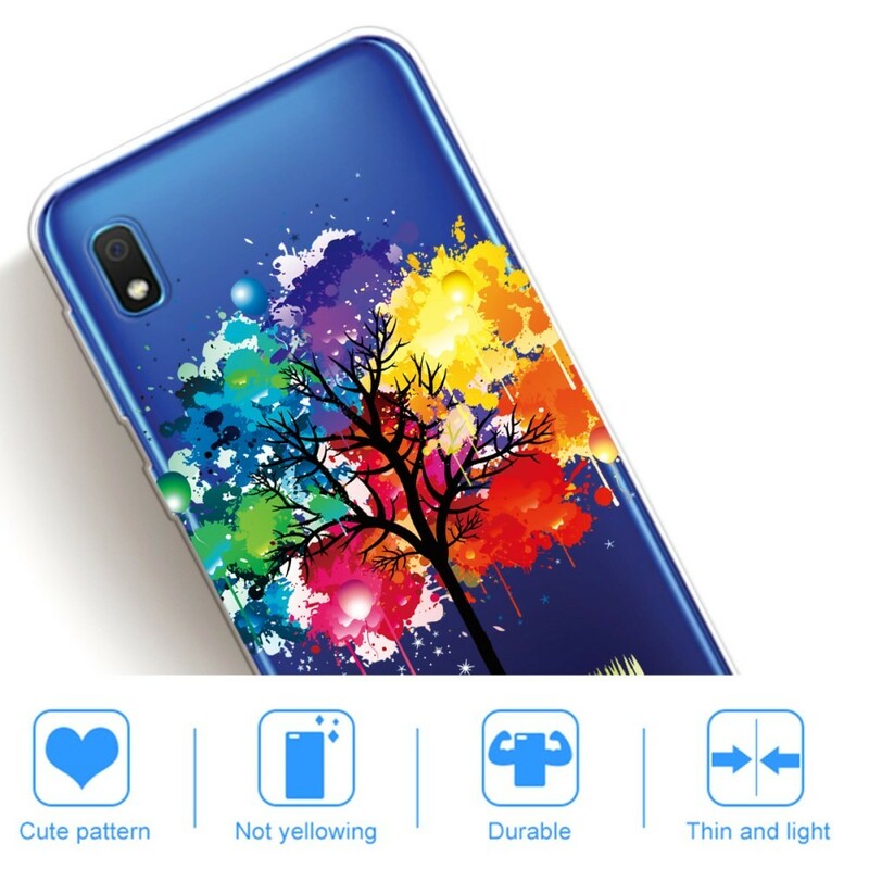 Coque Samsung Galaxy A10 Transparente Arbre Aquarelle