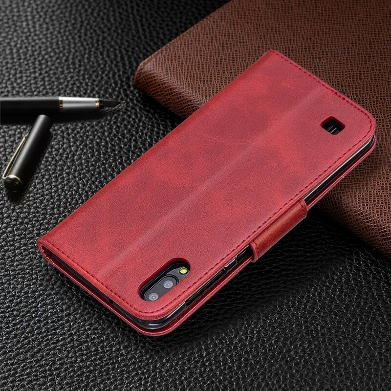 Housse Samsung Galaxy A10 Effet Cuir Design Color Housse Samsung Galaxy A10 Effet Cuir Design Color