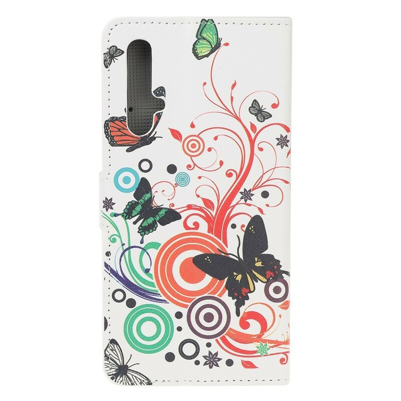 Housse Honor 20 Papillons et Fleurs Housse Honor 20 Papillons et Fleurs