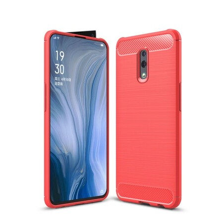 Coque Oppo Reno Fibre Carbone Brossée