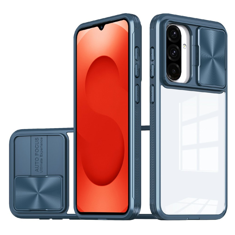 Coque Samsung Galaxy A26 5G Transparente et Cache-Caméra Coulissant