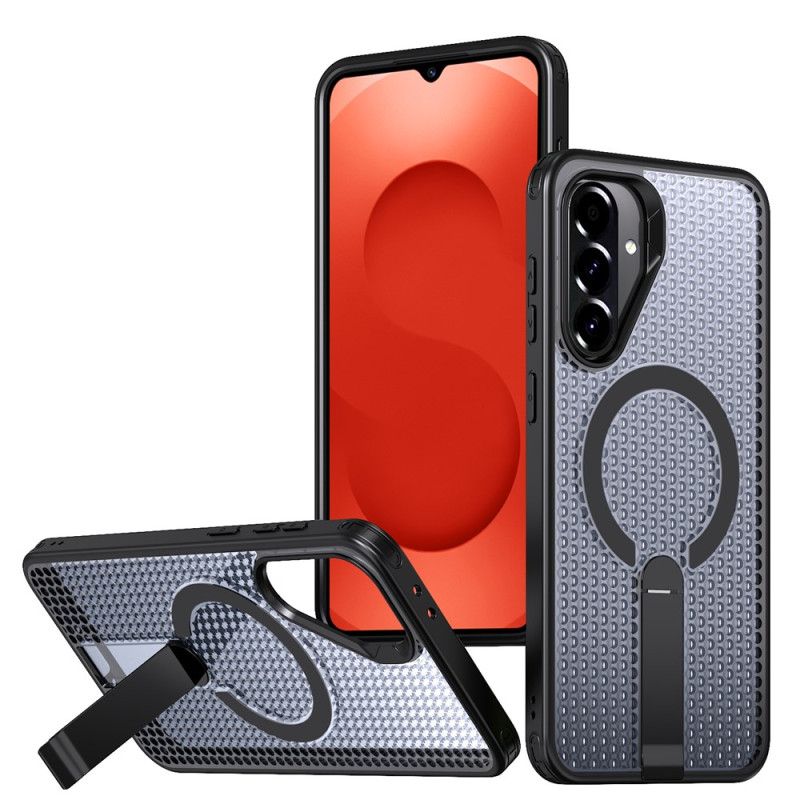Coque Samsung Galaxy A26 5G Support Pliable et Texture Quadrillée
