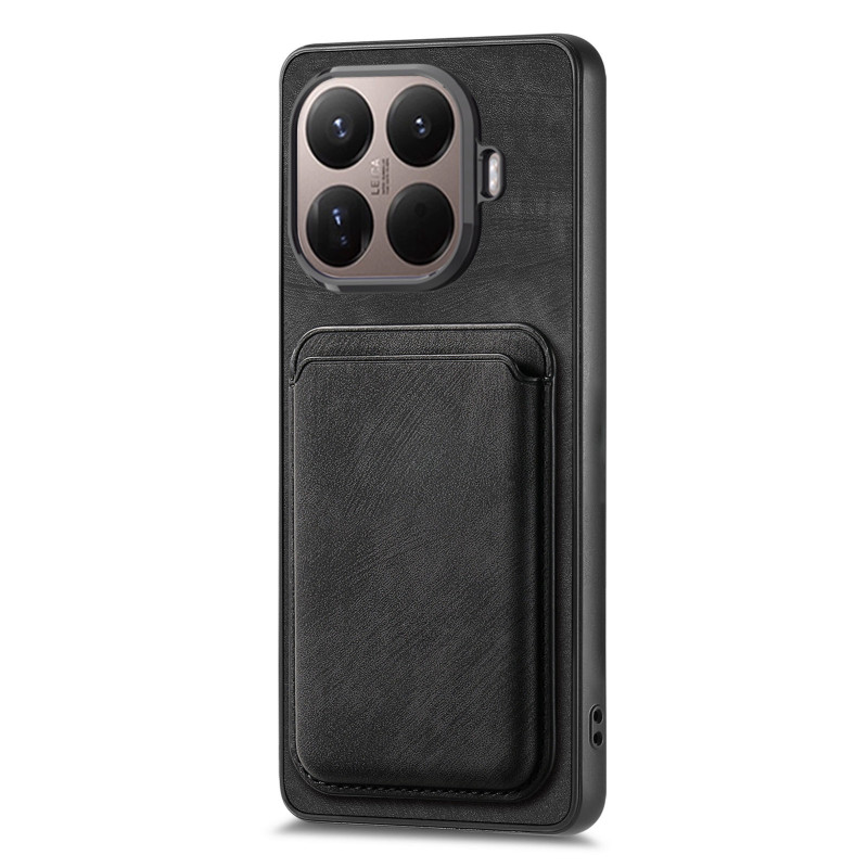 Coque Xiaomi 17T Pro Effet Daim Porte-Cartes Détachable