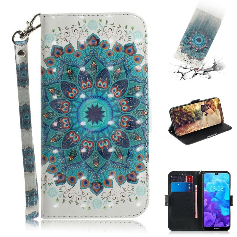 Housse Huawei Y5 2019 Magistral Mandala à Lanière Housse Huawei Y5 2019 Magistral Mandala à Lanière