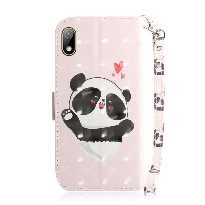 Housse Huawei Y5 2019 Panda Love à Lanière