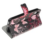 Housse Huawei Y5 2019 Papillons et Fleurs Housse Huawei Y5 2019 Papillons et Fleurs