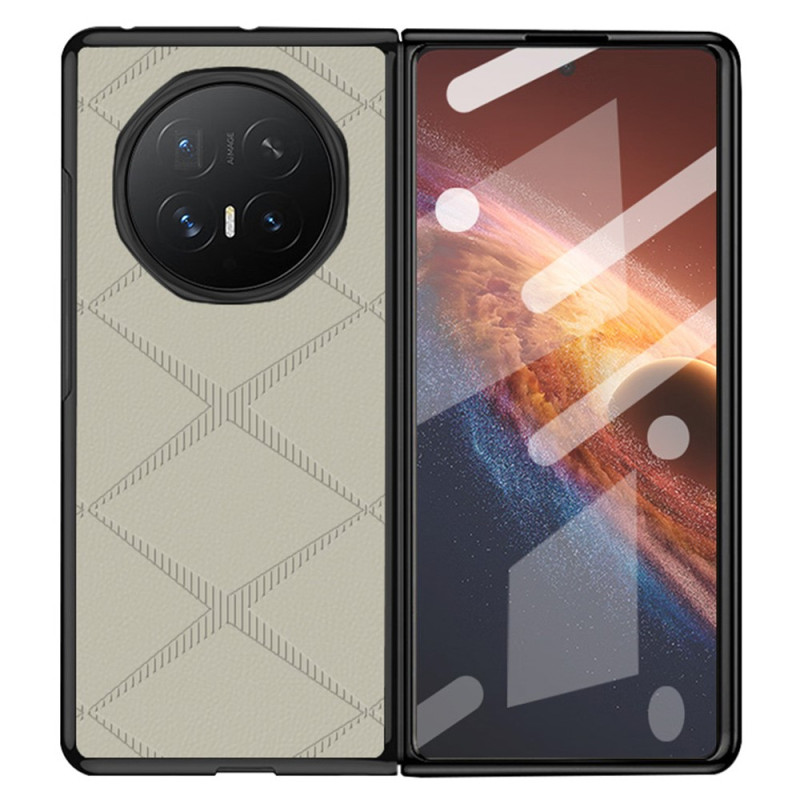 Coque Honor Magic V6 Effet Cuir Motif X