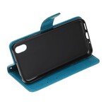 Housse Huawei Y5 2019 Papillons Et Fleurs À Lanière