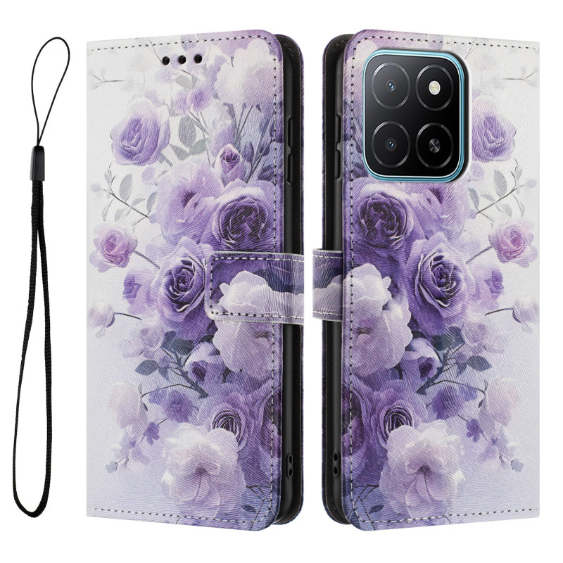 Housse Honor 600 Smart Roses Violettes